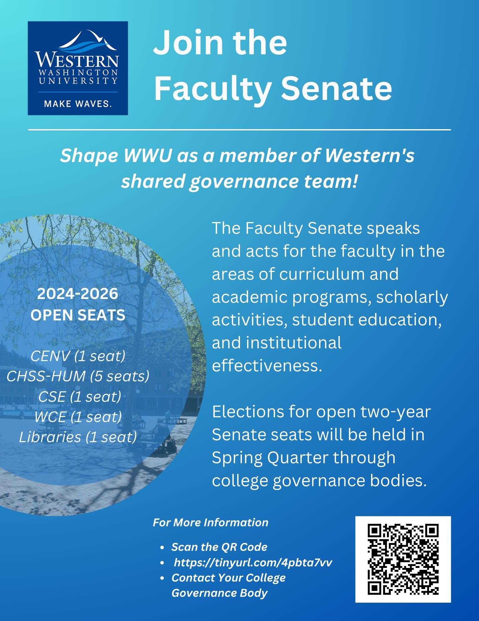 Flyer Announcing Faculty Senate Elections